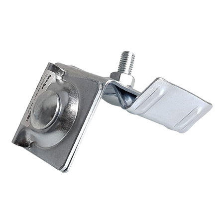 Dachleitungshalter Drahthalter Erdung Uni-Erdungsklemme Galvanisch verzinkter Stahl für Stehfalzdach Blitzschutz 96.2 OC