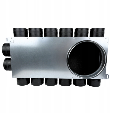 Lüftungsverteiler Verteilerkasten 14x75 Ø200 Wohnraumlüftung Luftverteiler E-KRR-14x75/200-OC