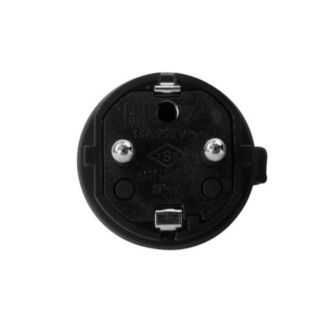 Elektrischer Stecker UPS mit Kabelverschraubung 16A TYP E IP44 250V TPE 3101-701-0300