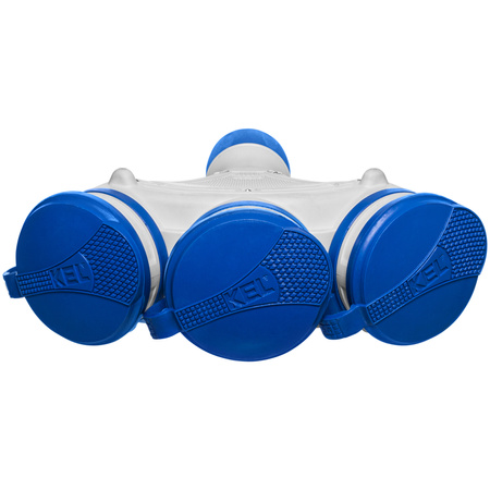 Dreifach-Steckdose Schuko IP44 3×2P+E 16A Grau-Blau 250V GN-X3/44S EXTREM W-01165