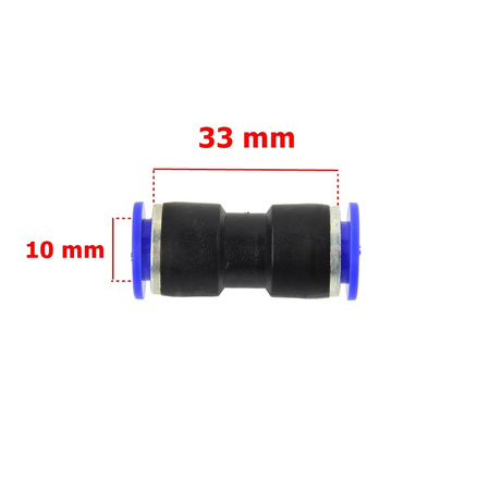 Schlauchverbinder PU/PE Druckluftverbinder 4 6 8 10 12 mm G03013