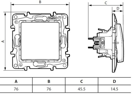 Jalousietaster Rolladentaster ultaweiß Unterputz 10A Niloe 764512