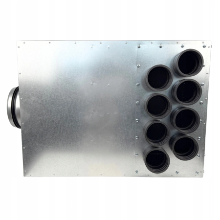 LÜFTUNGSVERTEILER VERTEILERKASTEN 8X75 Ø160 WÄRMERÜCKGEWINNUNG E-KRTZP-8X75/160-OC