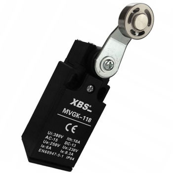 Positionsschalter mit Rollenhebel 1NC/1NO Rolle Endschalter Grenztaster Tor Antrieb XBS MVGK-118