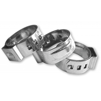 Bradas 10 Stück Schlauchschellen 9,3-11,3mm 5mm Einohrschellen W304 rostfrei BY449-113