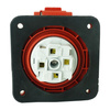 CEE Einbausteckdose gerade 400V 16A 4P 75x75 mm 3122-322-1675