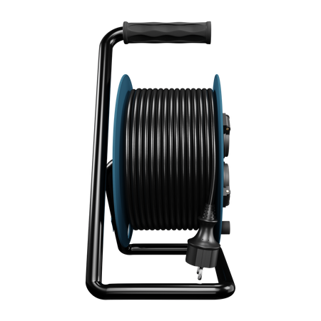 Kabeltrommel HAND PRO 20 m 4x Steckdosen 230V IP44 H05RN-F 3x1,5 mm² W-96304