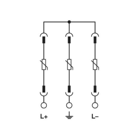 Blitzstromableiter Überspannungsableiter Typ 1/2 VAL-MS-T1/T2 1000DC-PV/2+V PHOENIX CONTACT 2801160