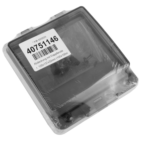 Revisionsfenster mit Klappe 120×137×32 mm Schutzabdeckung mit Klappe IP67 40751146