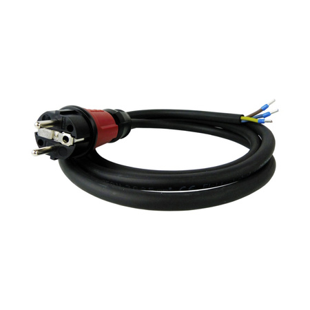 2m Anschlussleitung mit Stecker Uni-Schuko 230V 16A Kabel H07RN-F 3x2,5mm² Doktorvolt® DV-2954-PP230