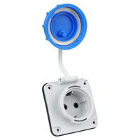 Hermetische Steckdose Schuko Einbausteckdose 230V IP68 3101-375-0900