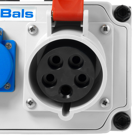 Baustromverteiler 32A CEE 2x230V 16A Schuko IP44 BALS ohne Sicherungen BL89058