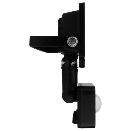 LED Außenstrahler mit Bewegungsmelder 10W GTV Flutlicht schwarz IP65 Außenwandstrahler 1000lm GT-GCR10W-64