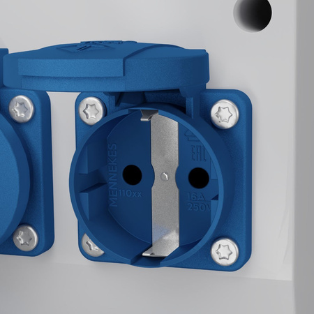 Stromverteiler TD-S/FI 16A 2x230V SKH mit Kabel und MID Stromzähler Doktorvolt® 2872