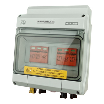 Solar Anschlusskasten PV DC 1000V T1 T2 40kA 2-Strings 4mm Connector IP65 Doktorvolt DV-4593-FOT