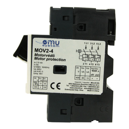 Motorschutzschalter Motorschutz MOV 2.5-4A MS-Schalter XBS MOV2-4