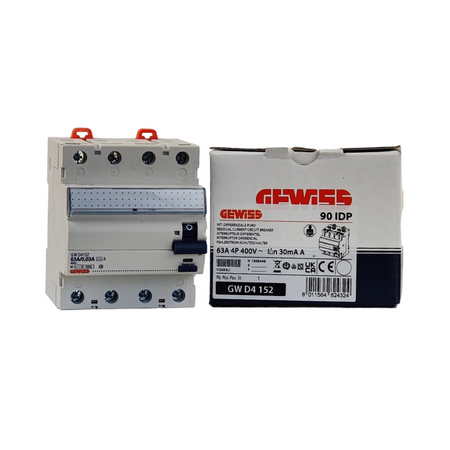 Fehlerstromschutzschalter - IDP - 4P 63A Typ A unverzögert GWD4 152 GWD4152