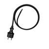 Anschlusskabel 4m IP44 mit geradem Stecker 250V 16A 3x1,5 mm² H05RR-F PP-40H Schwarz W-97272
