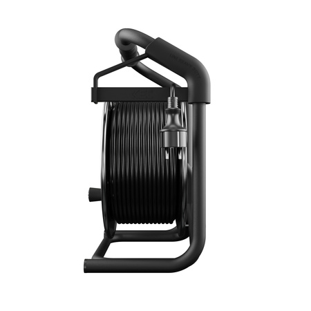 Kabeltrommel 40m HEAVY LINE mit Metalltrommel und 4 230 V-Steckdosen W-99457