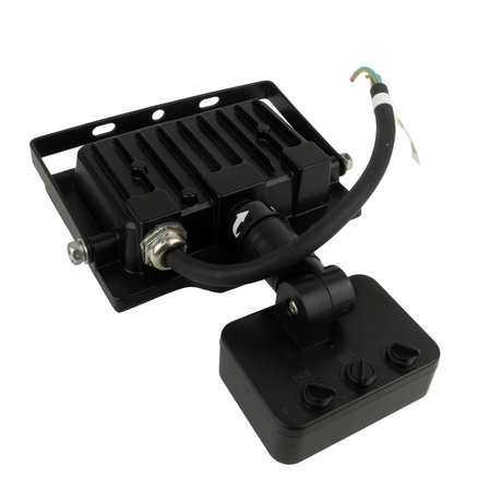 LED Außenstrahler mit Bewegungsmelder 20W GTV Flutlicht schwarz IP65 Außenwandstrahler 2000lm GT-GCR20W-64