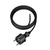 Anschlusskabel 4,5m IP44 mit geradem Stecker 250V 16A 3x1,5 mm² H05RR-F PP-40H Schwarz W-97273