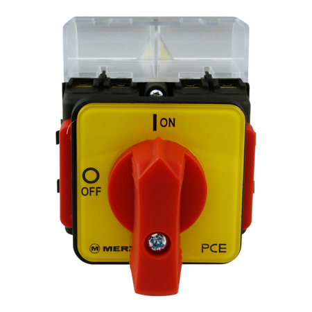 Not-Aus-Schalter Trennschalter ML0 32A 4P Hauptschalter IP55 PCE MERZ ML032.4-TB/RG1