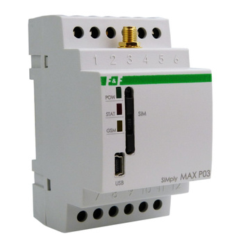 GSM-Fernsteuerungsrelais Temperaturüberwachung SIMply MAX P03 F&F SIMPLY MAX-P03