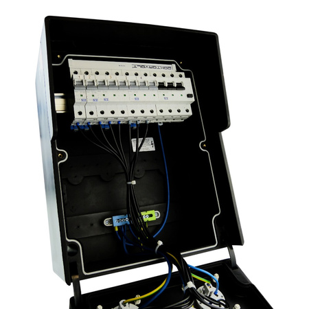 Baustromverteiler Vollgummi HD-S/FI IP67 32A/5P 16A/5P 2x230V Doktorvolt® DV-9559-D