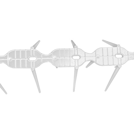 Vogelschreck Kunststoff Spikes 34cmx3cmx9,5cm Vogelabwehr Klar Taubenabwehr Balkon DV-KOLCE-PRZ