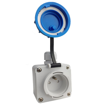 Steckdose 16A 230V hermetische Industriesteckdose wasserdicht IP68 Aufputz 3101-382-0900