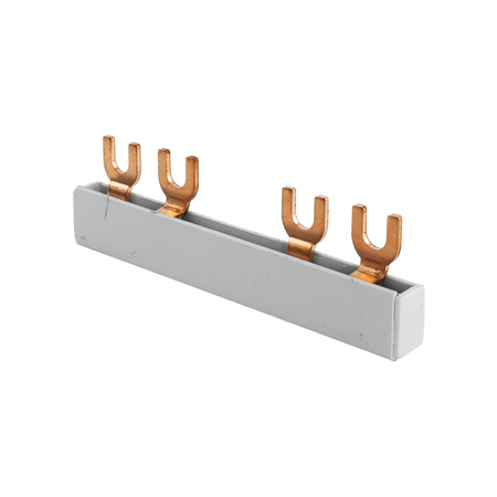 Phasenschiene 2P Gabel 4-polig 5-Module 12mm2 PS/G Schiene Sammelschiene 80A DV-2879-PSG