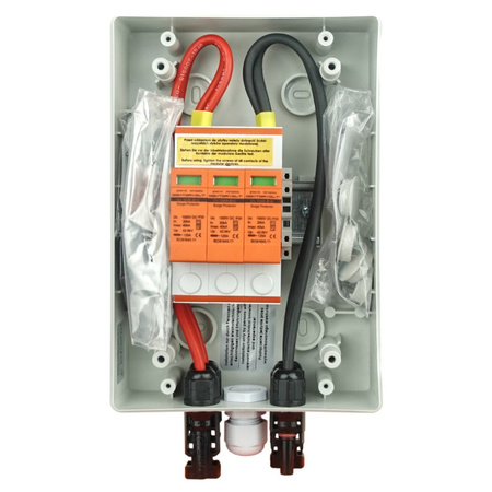 Solar Anschlusskasten PV DC 1000V 1x T1 T2 1-String 4mm Connector Doktorvolt DV-4401-FOT