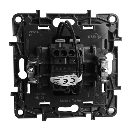 Taster Klingeltaster beleuchtet schwarz Niloe Step 863510