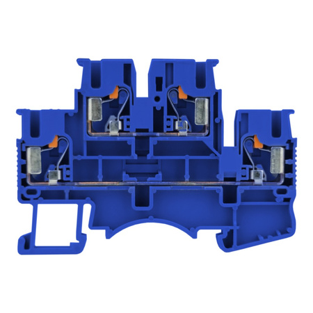 Reihenklemme 2.5mm2 4 Leiter Doppelstockklemme Etagenklemme Blau DSKK2.5-01P-12-00A