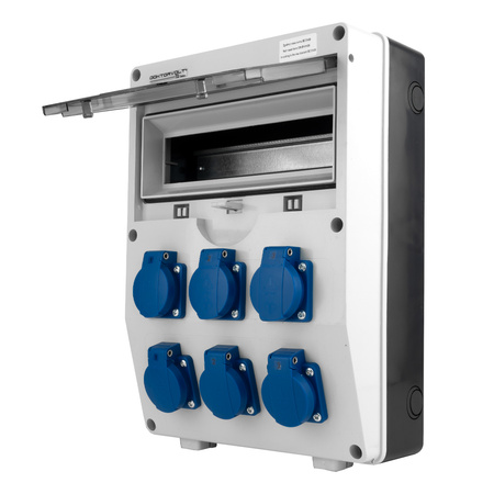 Baustromverteiler TD 6x230V Verteilerkasten Mennekes Steckdosen Doktorvolt DV-0571-F