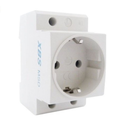 XBS Schukodose Einbausteckdose hutschiene Steckdose MSD Schuko für Hutschiene MSD SCHUKO