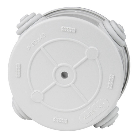 Runde Abzweigsdose mit Drosseln IP44 Ø 80x40 M-L 002