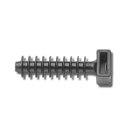 100 Stk Styropordübel Dübel Spiraldübel Dämmstoffdübel für Kabelbinder schwarz Wahl 6161 BMKN5458