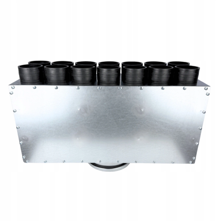 Lüftungsverteiler Verteilerkasten 14x75 Ø200 Wohnraumlüftung Luftverteiler E-KRT-14x75/200-OC