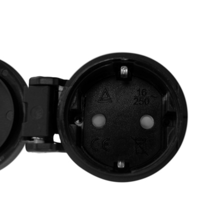 Elektrische Steckdose UPS mit Kabelverschraubung 16A TYP F IP54 250V AC TPE 3101-705-0300
