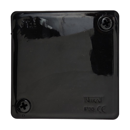 Abzweigkasten Aufputz Dose IP55 ViPlast 6/12 Eingängen 05 Schwarz 022-05