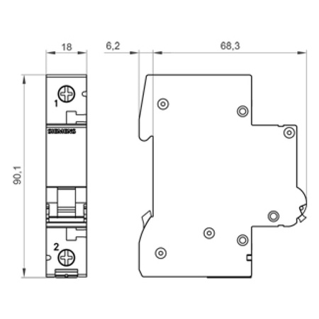 Leitungsschutzschalter 1P B10A 10kA VDE SIEMENS 5SL4110-6