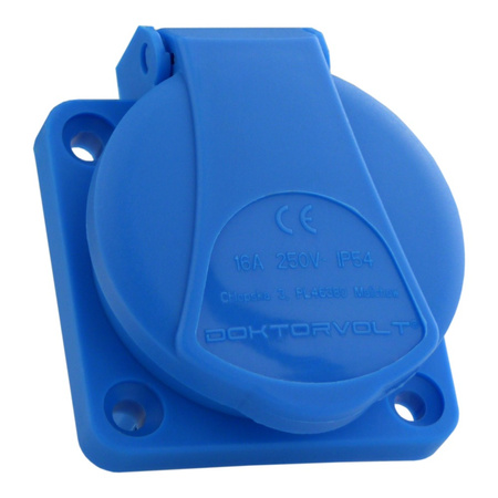 Einbausteckdose 230V 16A IP54 Steckdose Schuko Doktorvolt VZ 16S DV