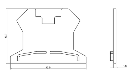 Endplatte für Reihenklemme PC1,5 DGN D-PC1.5-01P-11-00AH