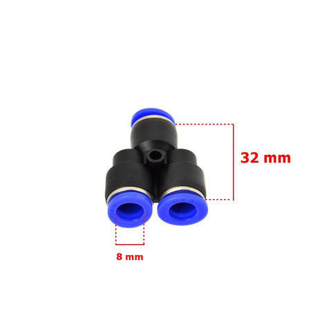 Schlauchverbinder PU/PE Druckluftverbinder Typ Y 4 6 8 10 mm G03062