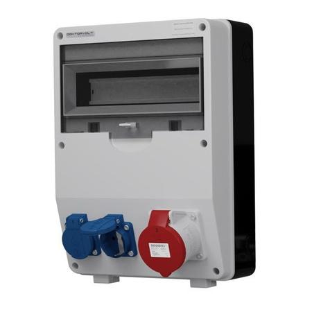 Baustromverteiler TD 1x32A 2x230V Mennekes Stromverteiler Doktorvolt DV-6770-D