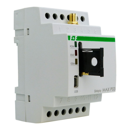 GSM-Fernsteuerungsrelais Temperaturüberwachung SIMply MAX P03 F&F SIMPLY MAX-P03