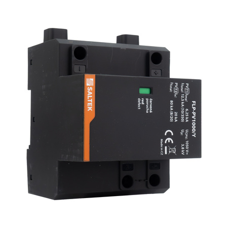 PV-Überspannungsableiter Typ 1 40kA FLP-PV1000/Y bis 1050V DC für Hutschiene Überspannungsschutz Blitzschutz Photovoltaik Varistortechnologie A04201