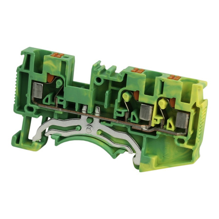 Schutzleiter-Reihenklemme 4mm2 3-Leiter gelb-grün Erdungsklemme DS4-TW-PE-01P-1C-00A