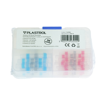 Set mit schrumpfbaren Schnellkupplungen mit Zinn ZTR-C1 0,5 mm² 1,5 mm² 2,5 mm² 4 mm² 50 Stück PLASTROL